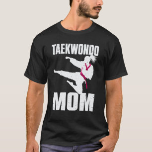 T-shirt Maman de Taekwondo Cool Pour Femmes Filles Karaté