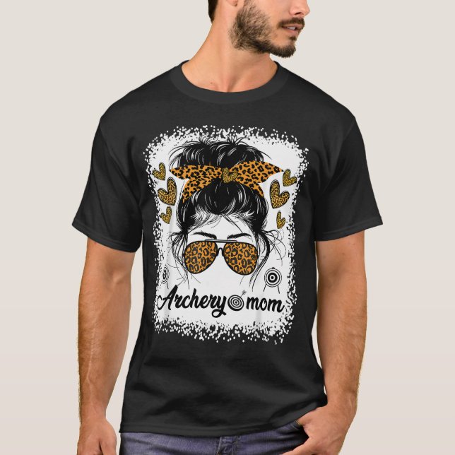 T-shirt Maman de tir à l'arc Archer Chasseuse à l'arc Mama (Devant)