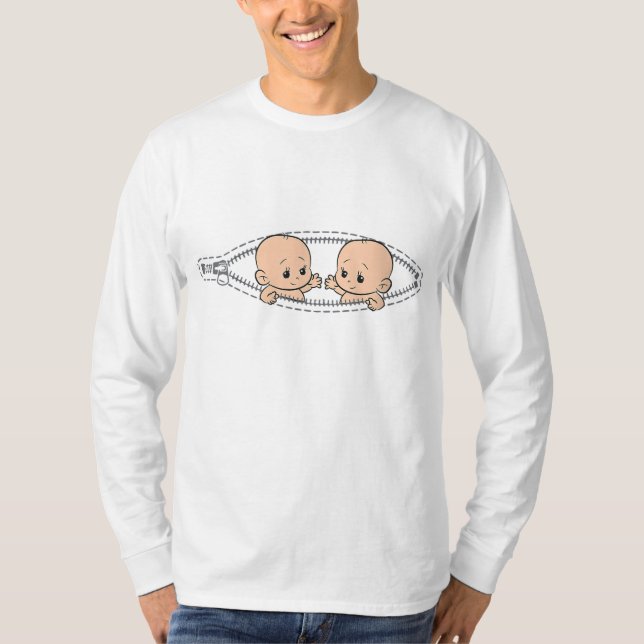 T-shirt Maman De Twin Grossesse Twins Maman Enceinte Avec  (Devant)