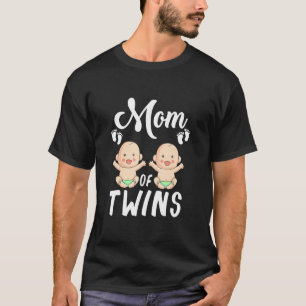 T-shirt Maman De Twins Maman Faire-part