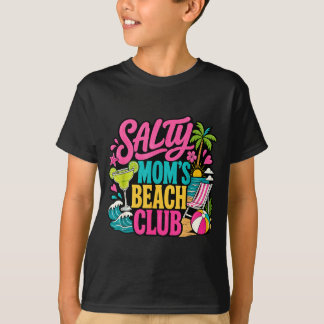 T-shirt Maman de vacances drôle salée club de plage maman