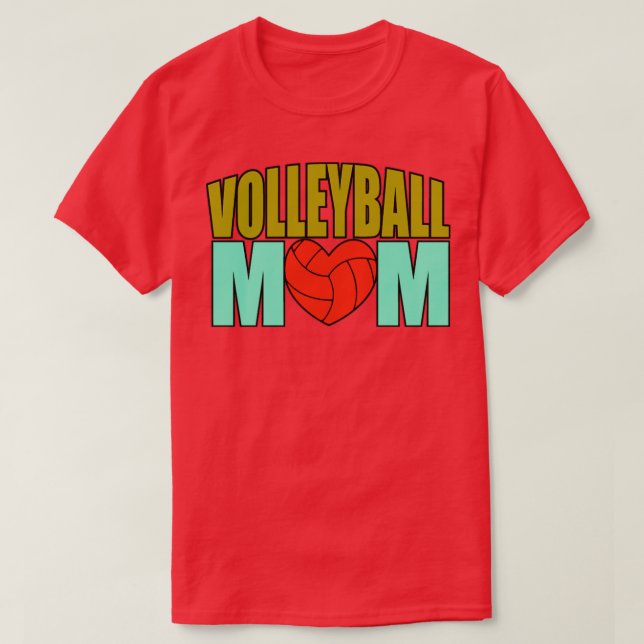 T-shirt Maman de volley-ball19 (Design devant)