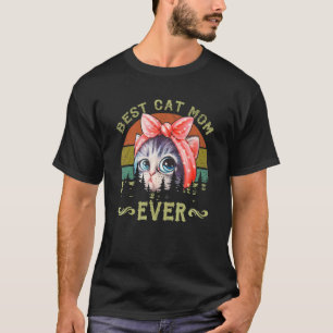 T-shirt Maman des chats avec amour pour minou Meilleure ma