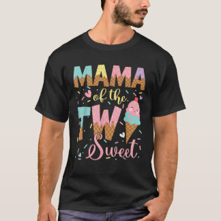 T-shirt Maman Des Deux Douces 2Ème Anniversaire Fille Crèm