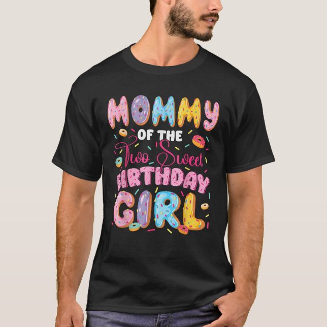T-shirt Maman Des Deux Douces 2Ème Anniversaire Fille Donu (Devant)