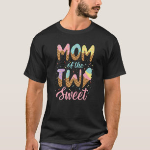 T-shirt Maman Des Deux Sweet Birthday Girl Ice Cream 2ème