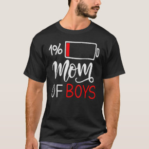 T-shirt Maman Des Garçons Fatigué Faible Énergie Fille Cor