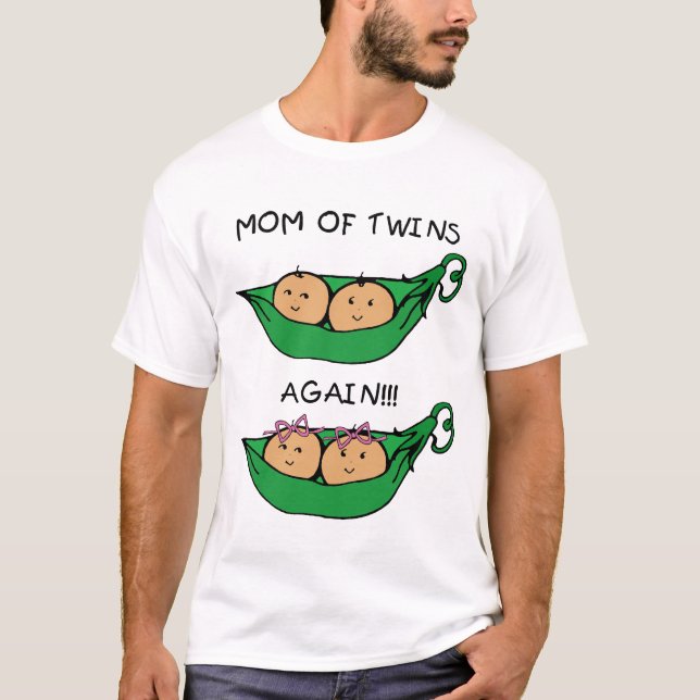 T-shirt Maman des jumeaux encore (Devant)