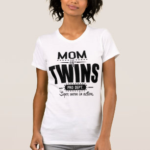 T-shirt Maman des jumeaux pro Dept. Super Mom dans