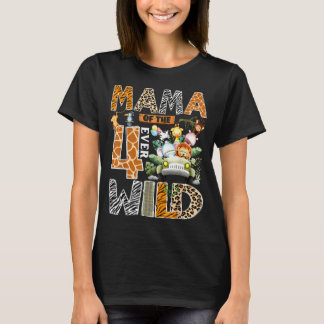T-shirt Maman des quatre anniversaire 4 ans de la jungle s