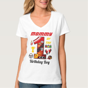 T-shirt Maman des voitures d'anniversaire   Course