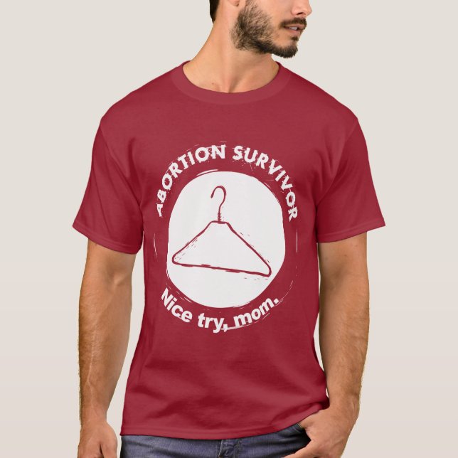 T-shirt Maman d'essai de survivant d'avortement Nice (Devant)