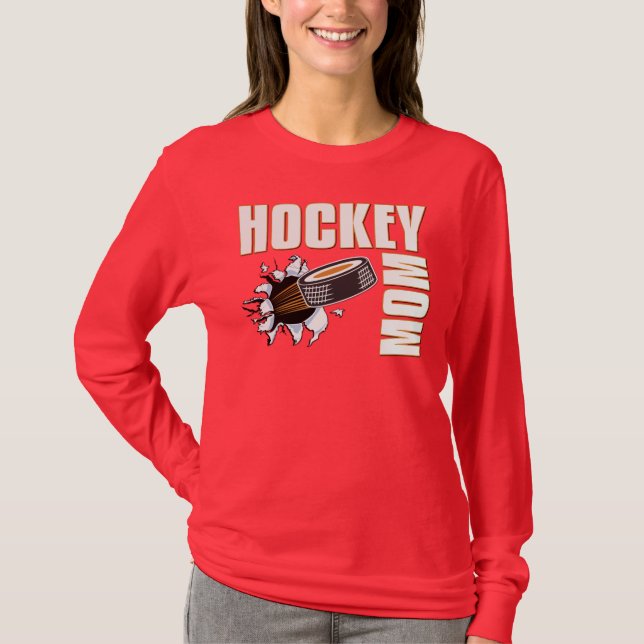 T-shirt Maman d'hockey (Devant)