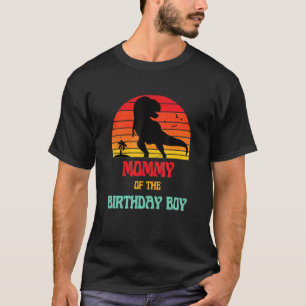 T-shirt Maman Dinosaure du Garçon d'Anniversaire Famille A