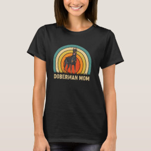 T-shirt Maman Doberman Fête des Mères Drôle de Chien Fille
