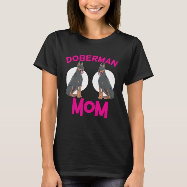 T-shirt Maman Doberman Pinscher Doberman (Devant)