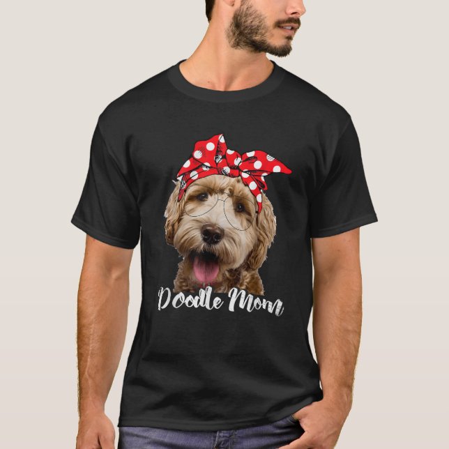 T-shirt Maman Doodle Femme Labradoodle Aussie Doodle Golde (Devant)