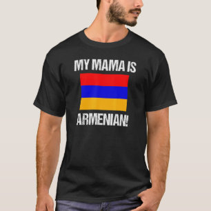T-shirt Maman Drapeau Ma mère est Arménienne Arménie Drape