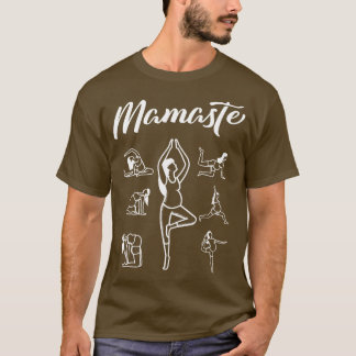 T-shirt Maman drôle Yoga Pregnant Mamaste