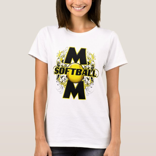 T-shirt Maman du base-ball (croix) copy.png (Devant)