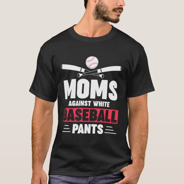 T-shirt Maman du baseball (Devant)