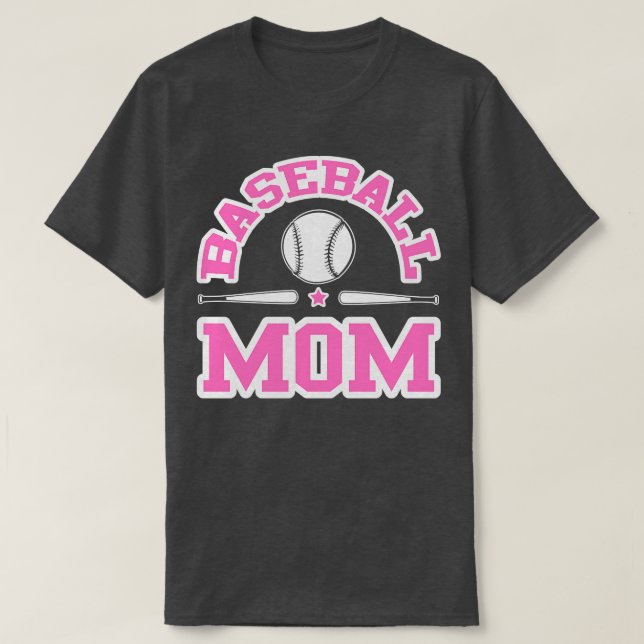 T-shirt Maman du baseball (Design devant)