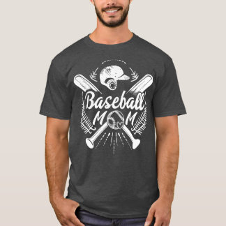 T-shirt Maman du baseball