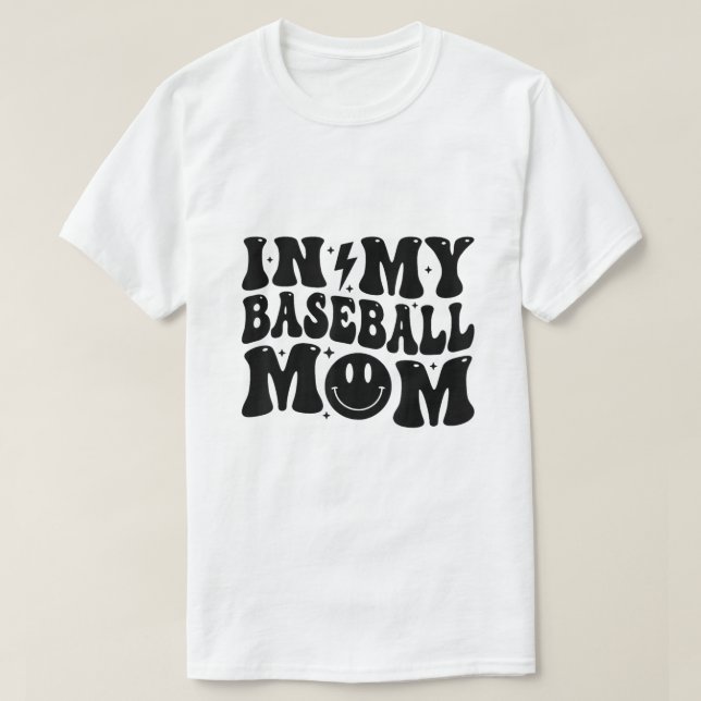 T-shirt Maman du baseball (Design devant)
