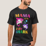T-shirt Maman Du Bébé Birthday Shark Mama Shark Mothers<br><div class="desc">Maman Du Bébé Anniversaire Du Requin Mama Fête Des Mères Du Requin</div>