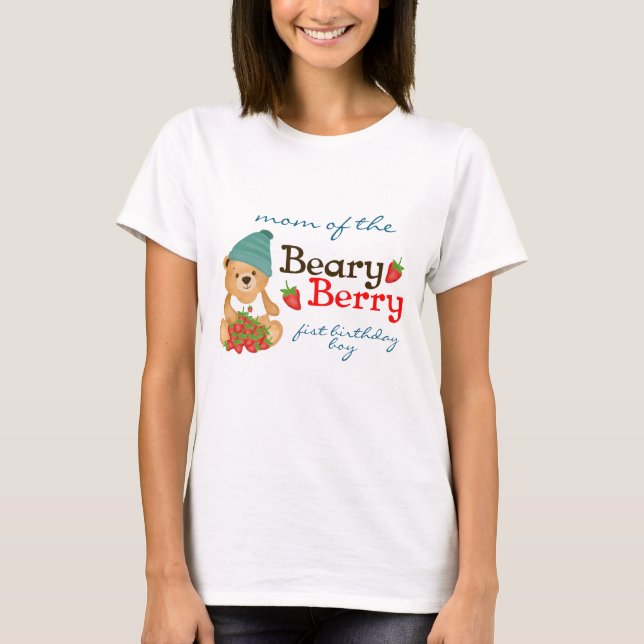 T-shirt Maman du Berry de Béary premier enfant anniversair (Devant)