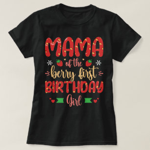T-shirt Maman Du Berry Premier Anniversaire Fille Mère Amu