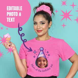 T-shirt Maman du Casquette de la fête de photos d'annivers