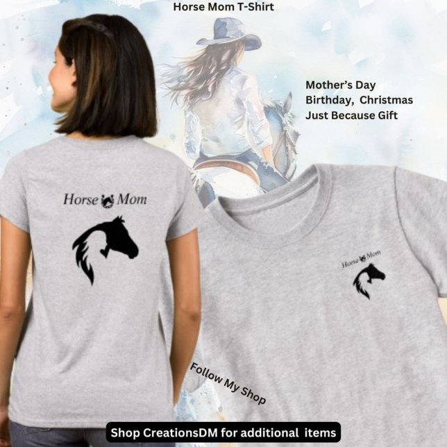 T-shirt Maman du cheval (Créateur téléchargé)
