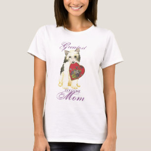 T-shirt Maman du coeur en poudre