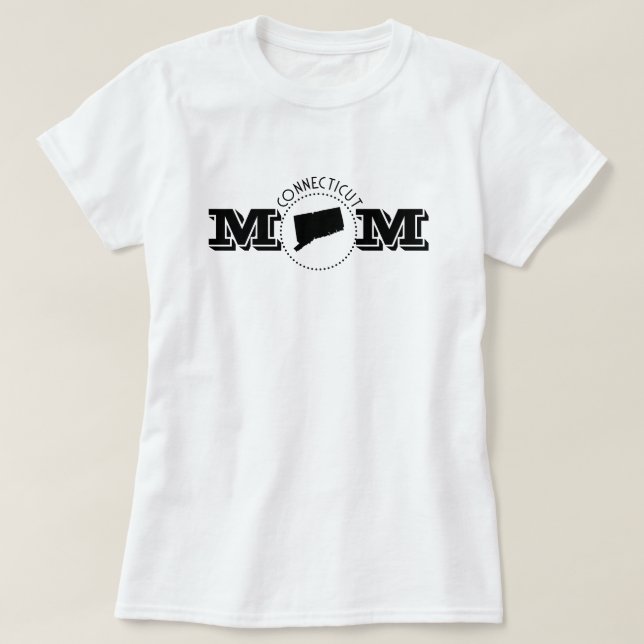 T-shirt Maman du Connecticut  (Design devant)