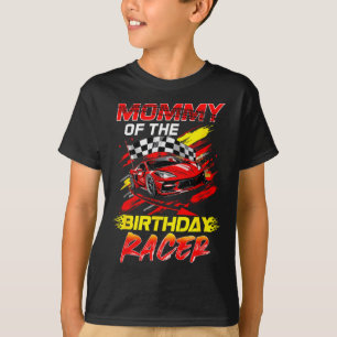 T-shirt Maman du coureur d'anniversaire Fête de voiture de