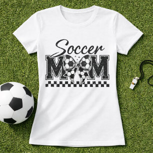 T-shirt Maman du Foot à Damier