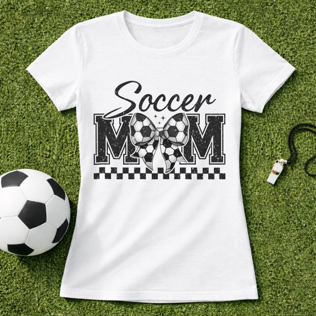 T-shirt Maman du Foot à Damier (Créateur téléchargé)