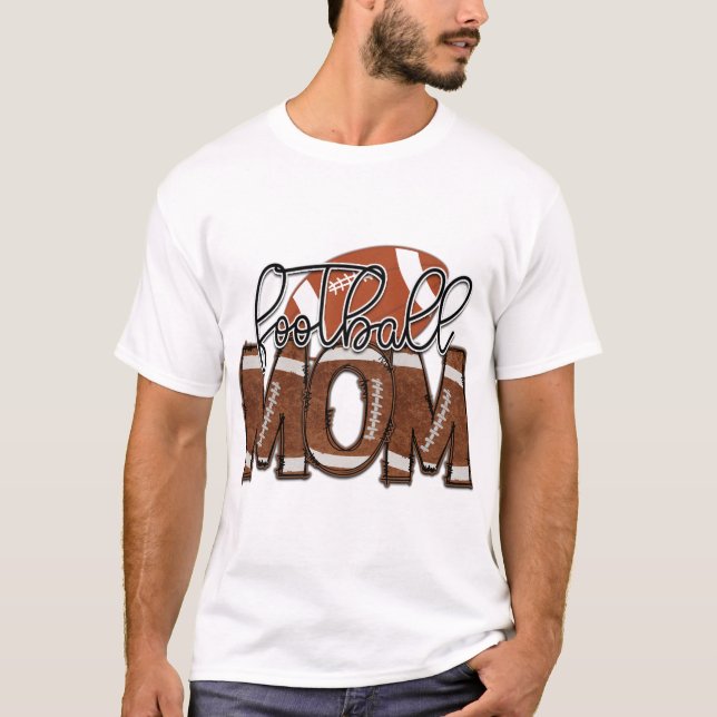 T-shirt maman du football (Devant)