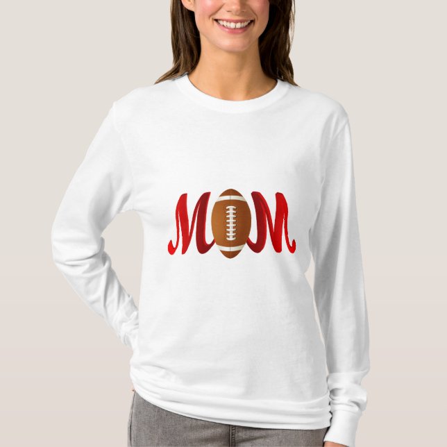 T-shirt Maman du football (Devant)
