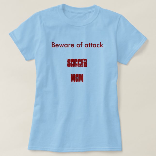 T-shirt Maman du football d'attaque (Design devant)