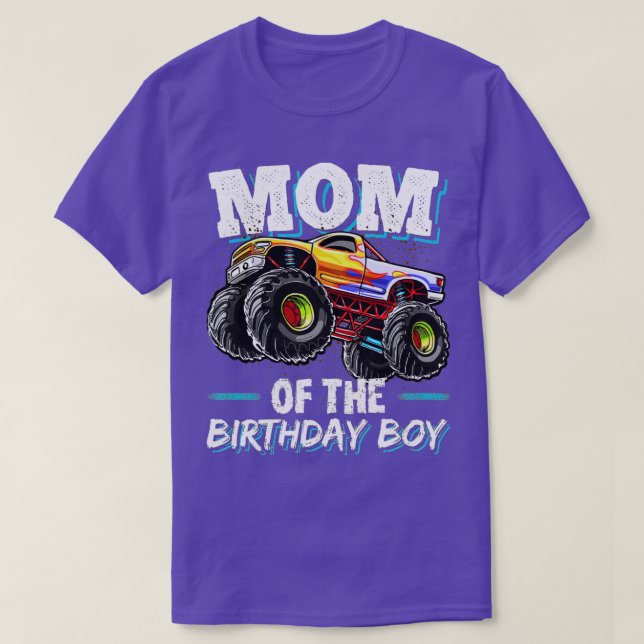 T-shirt Maman du garçon d'anniversaire (62) (Design devant)
