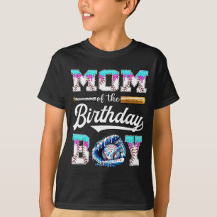 T-shirt Maman du garçon d'anniversaire Baseball Ice Cream