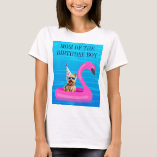 T-shirt Maman du garçon d'anniversaire Chien Flott