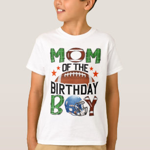 T-shirt Maman du garçon d'anniversaire de jour de match de