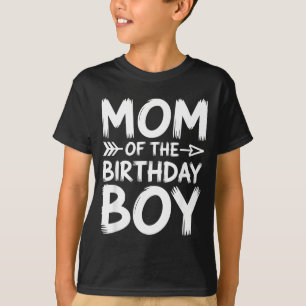 T-shirt Maman du garçon d'anniversaire, tenue assortie pou