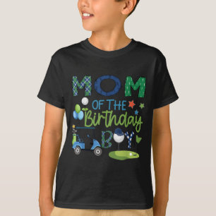 T-shirt Maman du garçon d'anniversaire trou en un sport de