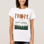 T-shirt Maman Du Joyeux Anniversaire Du Camper<br><div class="desc">Mignonne et unique aquarelle en bois maman - joyeux camper boisé d'anniversaire t-shirt. Personnalisable </div>