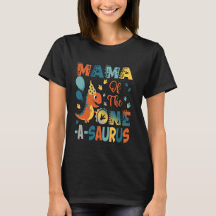 T-shirt Maman du One-A-Saurus pour le 2e anniversaire Fête