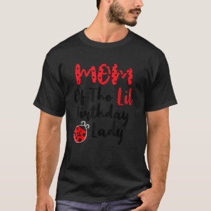 T-shirt Maman Du Petit Anniversaire Lady Ladybug Party Mat